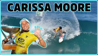 Carissa Moore 5time world champion first female Olympic Gold Medalist in surfing [upl. by Kcirrej530]