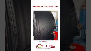 Regrooving process of tyres science educationalvideos viralshorts [upl. by Emelin428]