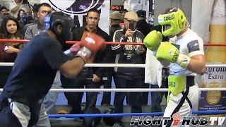 CANELO ALVAREZ WORKS SPARRING PARTNER WITH HIGH LEVEL COUNTER PUNCHING  FULL VIDEO [upl. by Derrej859]