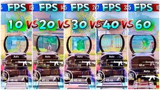 10FPS vs 20FPS vs 30FPS vs 40FPS vs 60FPS  BGMI  PUBG MOBILE  Does FPS Matter [upl. by Inoek]