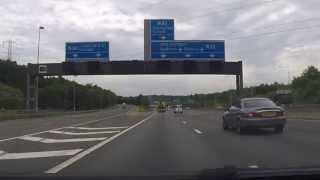 UK Motorways  M25 Anticlockwise  J16 M40 to J11 Chertsey [upl. by Thanasi]