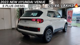 Hyundai Venue S Plus Diesel 2023 😍 ₹ 1046 Lakhs Most Detailed Review  Moter Jet [upl. by Aikem]