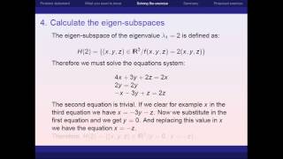 Eigenvalues and eigenvectors in R3 [upl. by Alyosha]