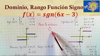 👩‍🏫 FUNCIÓN SIGNO  Dominio Rango y Gráfica  Juliana la Profe [upl. by Neffirg]