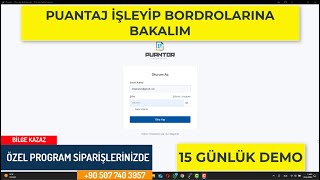 Yeni Nesil Puantaj Uygulaması PUANTÖR  Timesheet Program  3 [upl. by Tlevesor482]