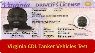 Virginia CDL Tanker Vehicles Test [upl. by Aihsotan]