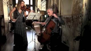 Bach Arioso  Stringspace  Violin amp Cello duo [upl. by Aihcila104]