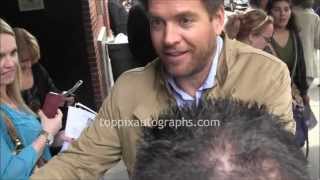 Michael Weatherly  Signing Autographs at quotThe Talkquot in NYC [upl. by Ennair301]