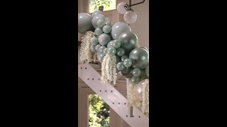 PREVIEW How to Build Balloon Garland on a Staircase shorts [upl. by Ansev]