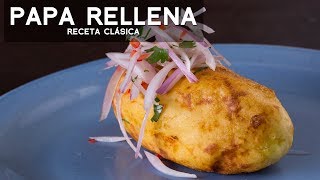 PAPA RELLENA DE CARNE  COMIDA PERUANA  RECETA DE ACOMERPE [upl. by Micheil]