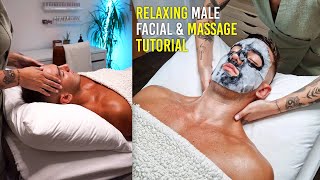 Drift Away With This Relaxing Mens Facial Massage Tutorial [upl. by Crutcher]