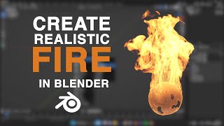 Realistic Fire Tutorial in Blender blender3d [upl. by Aineles59]