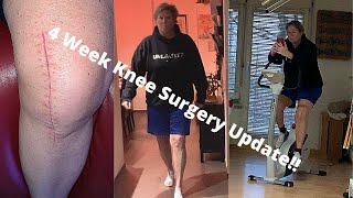 Update 4 Weeks Post Op Knee Replacement [upl. by Joub]