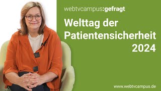 Welttag der Patientensicherheit 2024 Diagnosesicherheit im Fokus [upl. by Annamaria]