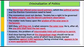 Criminalization of Politics26Sep [upl. by Gabe]