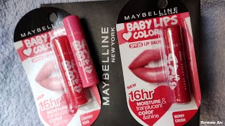 Maybelline Baby Lips Lip Balm Unboxing and Swatches Berry Crush Cherry Kiss Pink Lolita 💄 Shorts [upl. by Leahcimnhoj482]