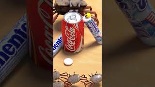 Pacman Vs CocaCola Vs Mentos pacman crab animation [upl. by Grant818]