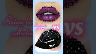 purple pearl 💜 VS black pearl 🖤 nail 💅 lips 👄 heels 👠 purse 👛 dress 👗 etcshortsvideo [upl. by Neeluj823]