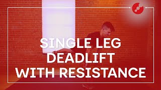 Single Leg Deadlift with Resistance  TriDot Strength Drill Series [upl. by Eeslehc]