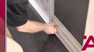 Aluflex Sliding Door Installation Guide 7of 7 Track Cleaning Brush [upl. by Ardnek]