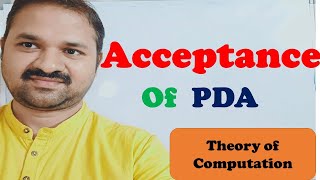 Acceptance of PDA  Language accepted by pda  Theory of computation  TOC [upl. by Ynafetse577]