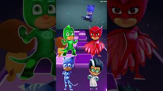 PJ Masks  Gekko 🆚 Owlette 🆚 CatBoy 🆚 Romeo X Dance Song Tiles Hop EDM Rush shorts [upl. by Notsew]