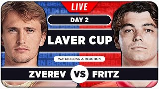 ZVEREV vs FRITZ ● Laver Cup 2024 ● LIVE Tennis Watchalong [upl. by Ybanrab]