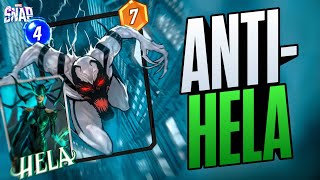 Hela  AntiVenom Synergy Unleashed Marvel Snap Deck Guide amp Gameplay [upl. by Ardnuaek]