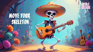 Move your skeleton  A fun skeleton dance song for Halloween for kids 🎶💀🎉 [upl. by Marketa]