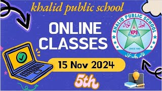 online classes 5th maths  kps 151124 [upl. by Kensell757]