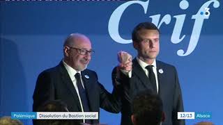 Emmanuel Macron exige la dissolution du Bastion social à Strasbourg au cours du dîner du CRIF [upl. by Aratahs]