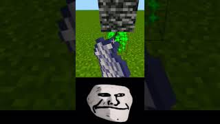 Minecraft Logic 💀☠️ trollface viral [upl. by Goldi]