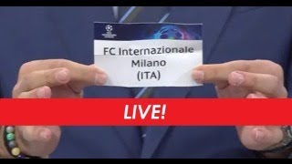 LIVE  SORTEGGI CHAMPIONS LEAGUE la reazione in diretta [upl. by Tini822]