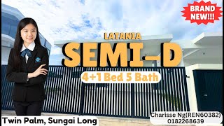 Brand New SemiD  Twin Palm Latania  Sungai Long [upl. by Ajnot]