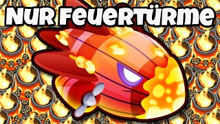 Nur Feuertürme gegen den Feuerboss in BTD6 [upl. by Diarmit]