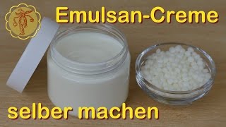 EmulsanCreme selber machen  Grundrezept [upl. by Ifill]