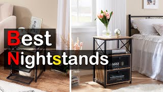 5 Best NIGHTSTANDS 2023 Amazon ✅ [upl. by Hildegaard]