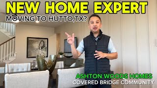 ASHTON WOODS HOMES  New Community Covered Bridge in Hutto Texas  Model Home Tour [upl. by Bobinette]