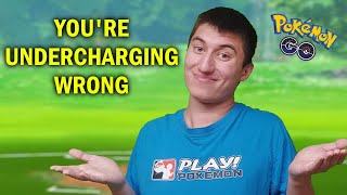 How to Undercharge CORRECTLY in Pokémon GO PvP [upl. by Kerin202]