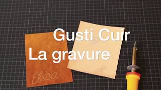 Tutoriel  Gravure dans le cuir avec un fer à souder  Travailler le cuir  DIY  Gusti Cuir [upl. by Ahsyla]