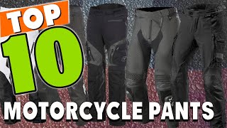 Best Motorcycle Pant In 2024  Top 10 Motorcycle Pants Review [upl. by Laureen]