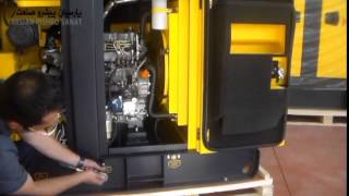 Kipor Diesel Generator KDE28SS3 first start and How to change oil and filters [upl. by Thoma378]