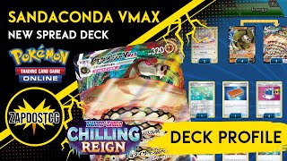 Sandaconda VMAX Deck Profile  NEW SPREAD DECK  Chilling Reign Pokemon TCG [upl. by Hachmann]