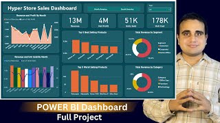 Power BI Dashboard  Sales Dashboard in Power BI  Power BI Project End to End [upl. by Ennaisoj232]