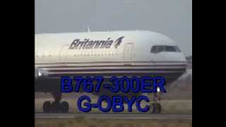 Britannia Airways Boeing 767304ER GOBYC cn 28041614 [upl. by Daly]