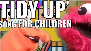 TIDY UP song for children by Ratty and Boo NEW and IMPROVED with Singalong Subtitles [upl. by Nosnehpets]