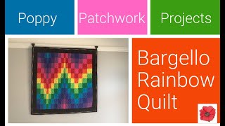 Bargello Rainbow Quilt Finished [upl. by Ziza334]