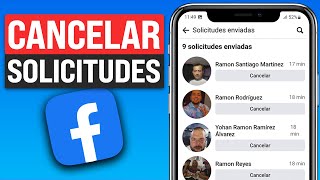 Cómo CANCELAR las SOLICITUDES ENVIADAS de FACEBOOK 2024 [upl. by Elidad]