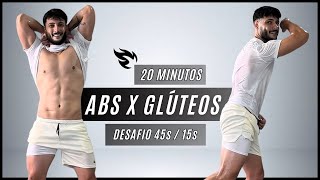 Treino combinado de GLÚTEOS E ABDÔMEN 20 MIN para tonificar e ganhar massa magra [upl. by Damiani469]