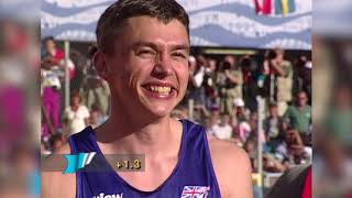 Jonathan Edwards Mens Triple Jump World Record [upl. by Nagy]